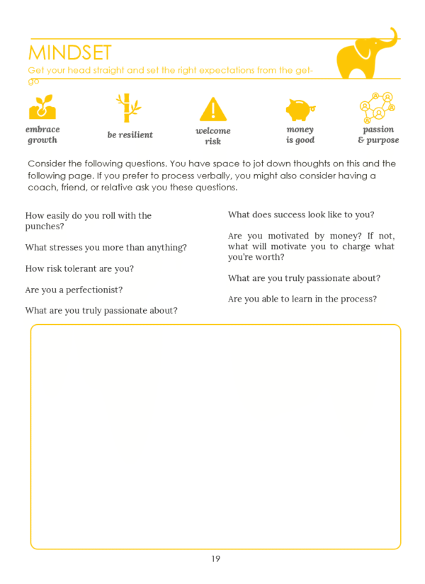 Mindset Worksheet Sample